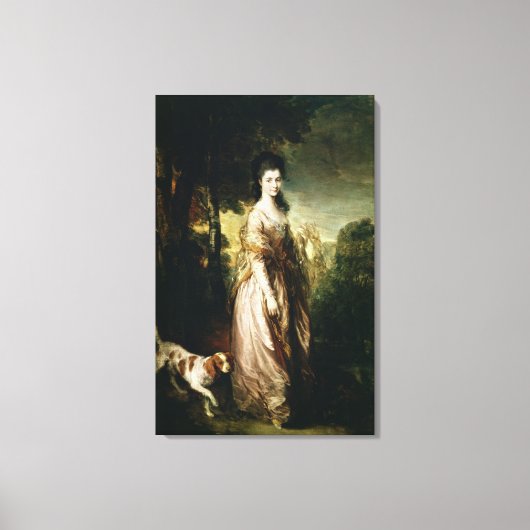 Portret van mevrouw Lowndes-Stone c.1775 Canvas Afdruk (Voorkant)