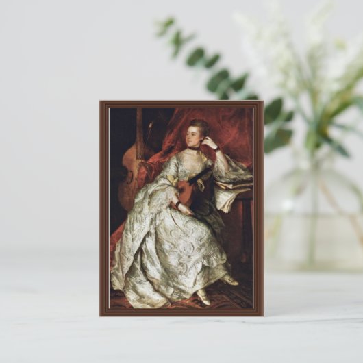 Portret van mevrouw Philip Thdikte door Gainsborou Briefkaart (Staand voorkant)