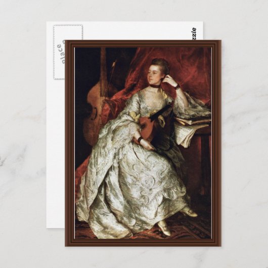 Portret van mevrouw Philip Thdikte door Gainsborou Briefkaart (Voorkant / Achterkant)