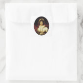 Portret van mevrouw Robert Burne-Jones Vierkante Sticker (Tas)