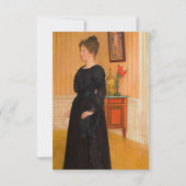 Portret van mevrouw Signe Thiel door Carl Larsson Bedankkaart (Voorkant)