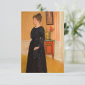Portret van mevrouw Signe Thiel door Carl Larsson Bedankkaart (Staand voorkant)