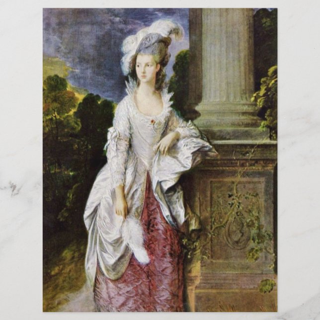 Portret van mevrouw Thomas Graham door Thomas Gain (Voorkant)