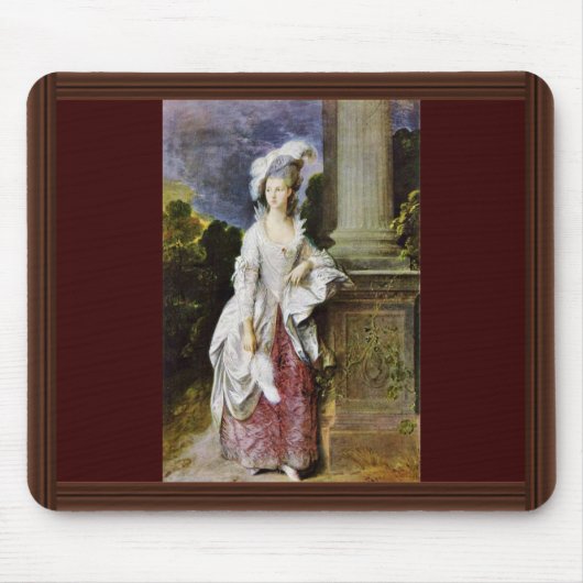 Portret van mevrouw Thomas Graham door Thomas Gain Muismat (Voorkant)