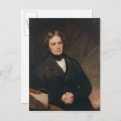 Portret van Michael Faraday 1841-42 Briefkaart (Voorkant / Achterkant)