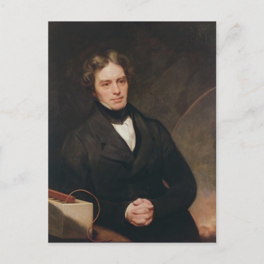 Portret van Michael Faraday 1841-42 Briefkaart (Voorkant)