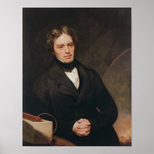 Portret van Michael Faraday 1841-42 Poster (Voorkant)