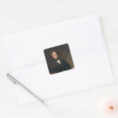 Portret van Michael Faraday 1841-42 Vierkante Sticker (Envelop)