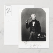 Portret van Michael Faraday Briefkaart (Voorkant / Achterkant)