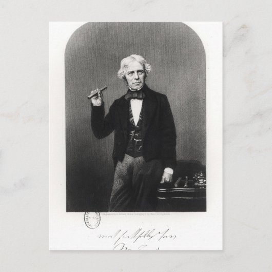 Portret van Michael Faraday Briefkaart (Voorkant)