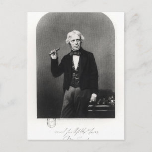 Portret van Michael Faraday Briefkaart