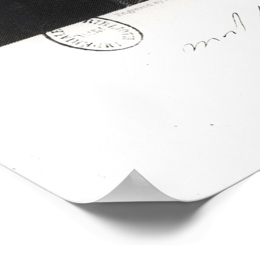 Portret van Michael Faraday Poster (Hoek)