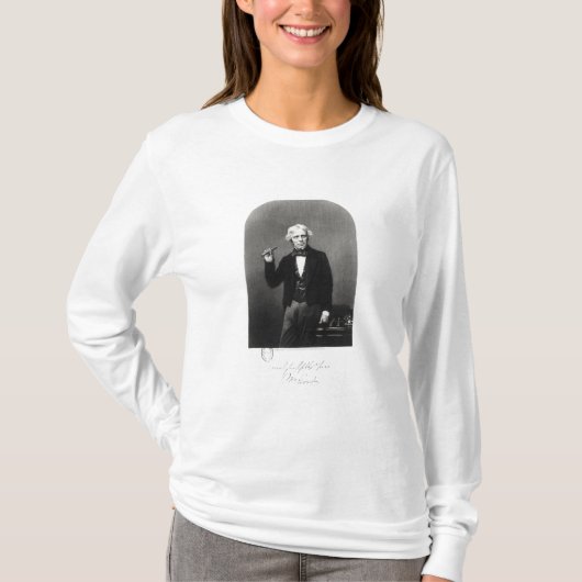 Portret van Michael Faraday T-shirt (Voorkant)