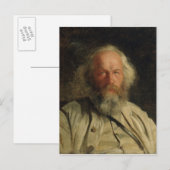 Portret van Michail Alexandrovich Bakunin 1871 Briefkaart (Voorkant / Achterkant)