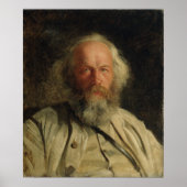 Portret van Michail Alexandrovich Bakunin 1871 Poster (Voorkant)