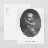 Portret van Michel de Montaigne Briefkaart (Voorkant / Achterkant)