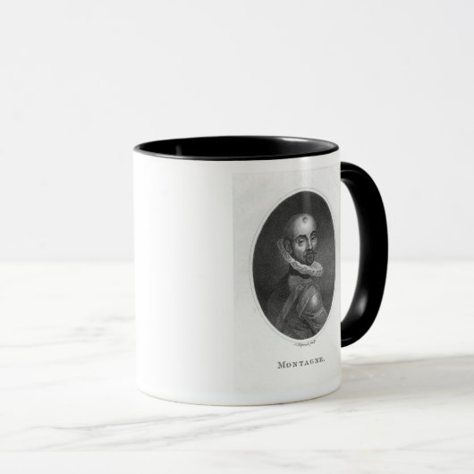 Portret van Michel de Montaigne Mok (Voorkant rechts)