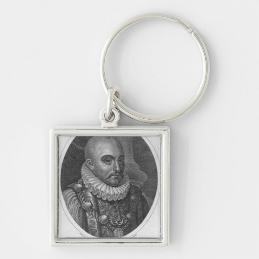 Portret van Michel de Montaigne Sleutelhanger (Voorkant)