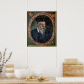 Portret van Michel de Nostradame Poster (Keuken)