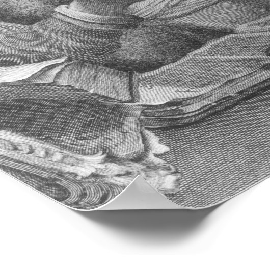 Portret van Michel de Nostradame Poster (Hoek)