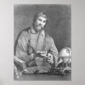 Portret van Michel de Nostradame Poster (Voorkant)