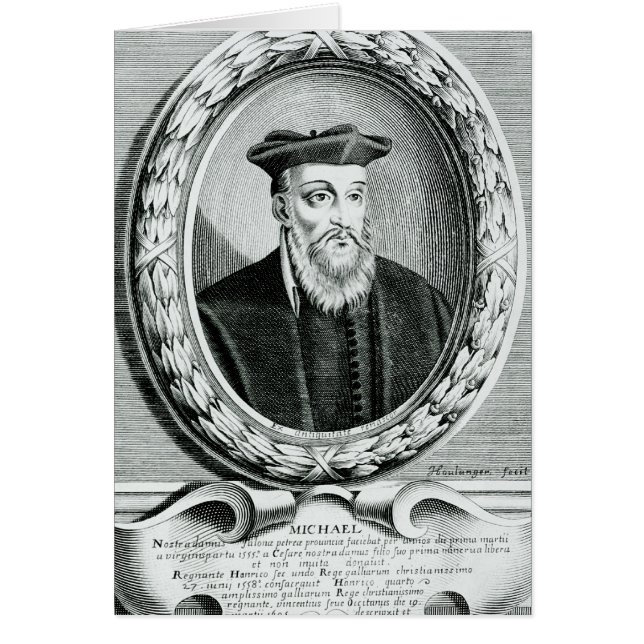 Portret van Michel de Nostredame (Voorkant)