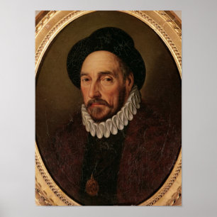 Portret van Michel Eyquem de Montaigne Poster