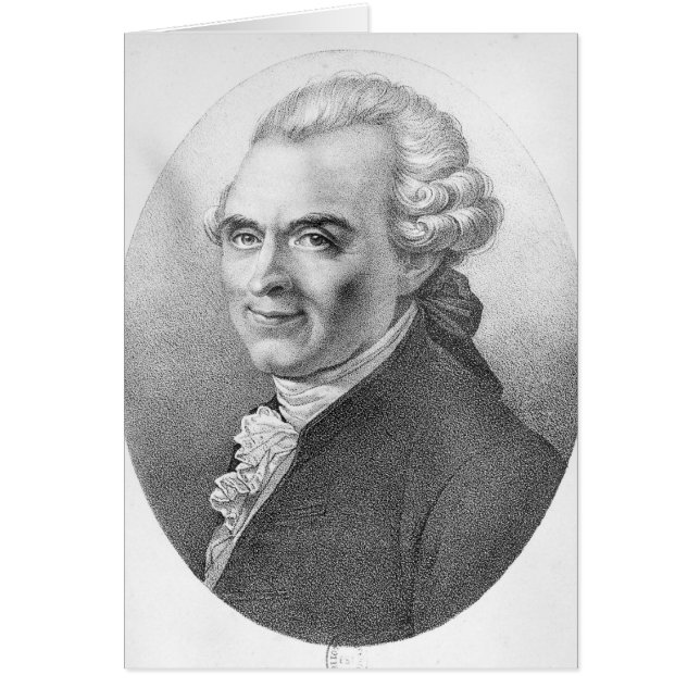 Portret van Michel-Jean Sedaine (Voorkant)