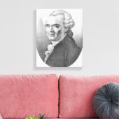 Portret van Michel-Jean Sedaine Canvas Afdruk (Insitu (Woonkamer))
