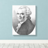 Portret van Michel-Jean Sedaine Canvas Afdruk (Insitu (Houten vloer))
