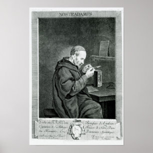 Portret van Michel Nostradamus Poster