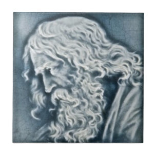 Portret van Michelangelo Antiek Tile Reproduction Tegeltje