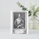 Portret van Miguel de Cervantes Saavedra Briefkaart (Staand voorkant)