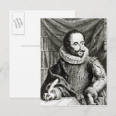 Portret van Miguel de Cervantes Saavedra Briefkaart (Voorkant / Achterkant)