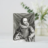Portret van Miguel de Cervantes Saavedra Briefkaart (Staand voorkant)