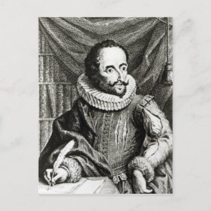 Portret van Miguel de Cervantes Saavedra Briefkaart