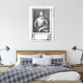 Portret van Miguel de Cervantes Saavedra Canvas Afdruk (Insitu (Slaapkamer))