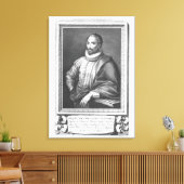 Portret van Miguel de Cervantes Saavedra Canvas Afdruk (Insitu (Woonkamer))