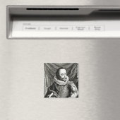 Portret van Miguel de Cervantes Saavedra Magneet (Insitu (Vaatwasser))