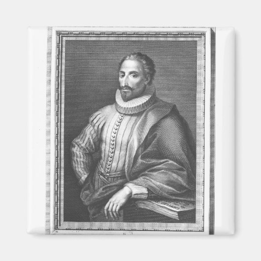 Portret van Miguel de Cervantes Saavedra Magneet (Voorkant)