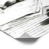 Portret van Miguel de Cervantes Saavedra Poster (Hoek)