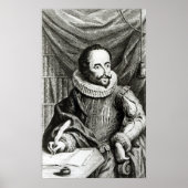 Portret van Miguel de Cervantes Saavedra Poster (Voorkant)