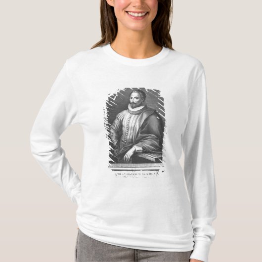 Portret van Miguel de Cervantes Saavedra T-shirt (Voorkant)