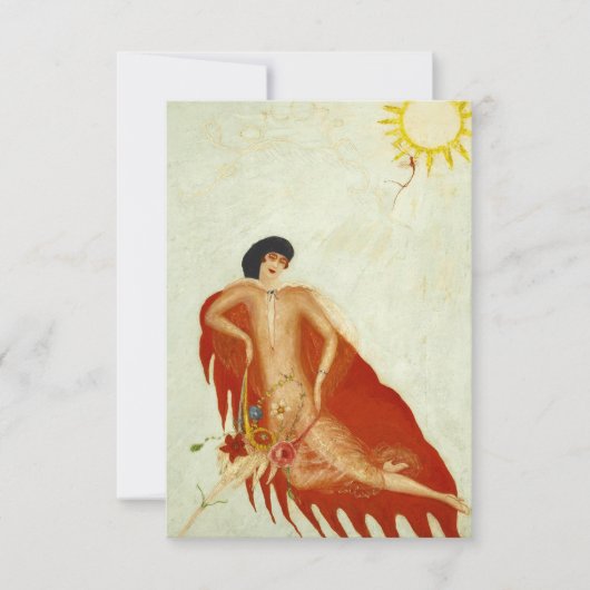 Portret van Mijzelf door Florine Stettheimer Bedankkaart (Voorkant)