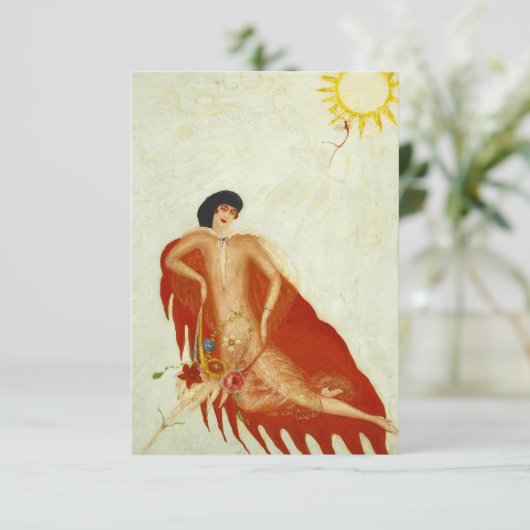 Portret van Mijzelf door Florine Stettheimer Bedankkaart (Staand voorkant)