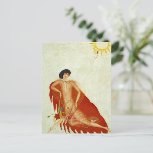 Portret van Mijzelf door Florine Stettheimer Feestdagenkaart (Staand voorkant)