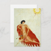 Portret van Mijzelf door Florine Stettheimer Informatiekaartje (Voorkant / Achterkant)