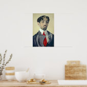 Portret van Mikhail Kuzmin, 1909 Poster (Keuken)