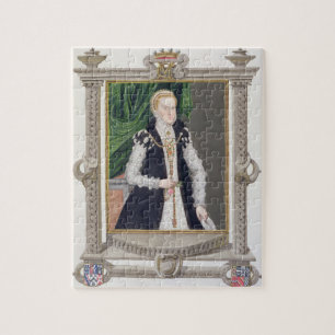 Portret van Mildred Cooke, Lady Burghley uit 'Mem' Legpuzzel