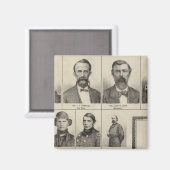 Portret van militaire Mannen, Minnesota Magneet (Voorkant / Achterkant)